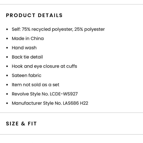 L'Academie || NWTs SET = 2 PIECES Ottilie Top and Prisca Skirt in Aqua Blue - Picture 16 of 17